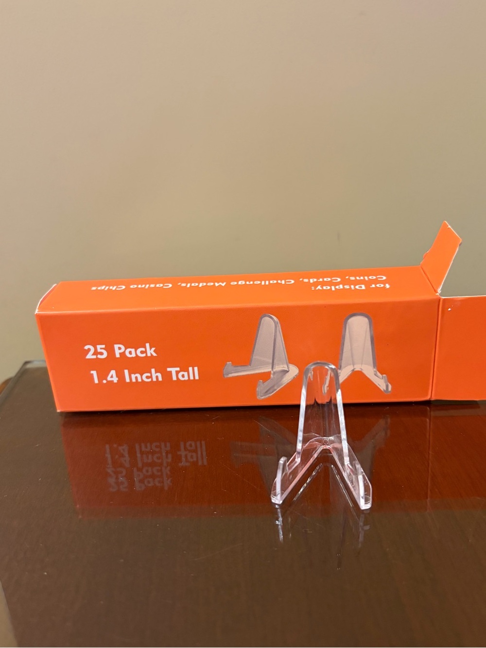 NWT 25 Pack 1.4 Inch Tall Display Stands for Coins, Cards, Medals